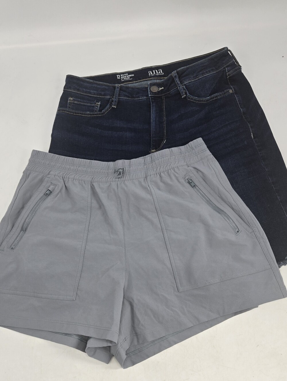 CRZ YOGA Hiking Shorts + A.N.A. Denim Shorts Bundle (2)  SIZE 12